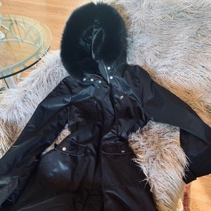 Andrew Marc parka, black, Medium